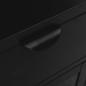 Preview: Nachttische 2 Stk. Schwarz 40x30x54,5 cm Stahl und Glas