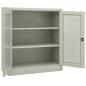 Preview: Büroschrank mit Pflanzkasten Hellgrau 90x40x128 cm Stahl