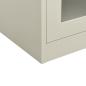 Preview: Büroschrank mit Pflanzkasten Hellgrau 90x40x128 cm Stahl
