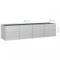 Preview: Garten-Hochbeet 320x80x77 cm Verzinkter Stahl Silber