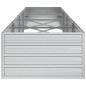 Preview: Garten-Hochbeet 320x80x45 cm Verzinkter Stahl Silber