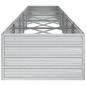 Preview: Garten-Hochbeet 400x80x45 cm Verzinkter Stahl Silber