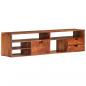 Preview: TV-Schrank 140x30x35 cm Massivholz Akazie