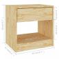Preview: Nachttische 2 Stk. 40x31x40 cm Massivholz Kiefer