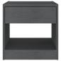 Preview: Nachttische 2 Stk. Grau 40x31x40 cm Massivholz Kiefer