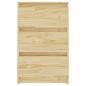 Preview: Nachtschrank 40x29,5x64 cm Massivholz Kiefer