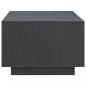 Preview: Couchtisch Grau 110x50x33,5 cm Massivholz Kiefer