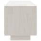 Preview: TV-Schrank Weiß 110x30x33,5 cm Massivholz Kiefer