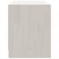 Preview: TV-Schrank Weiß 80x31x39 cm Massivholz Kiefer