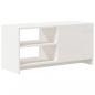 Preview: TV-Schrank Weiß 80x31x39 cm Massivholz Kiefer