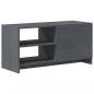 Preview: TV-Schrank Grau 80x31x39 cm Massivholz Kiefer