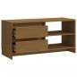 Preview: TV-Schrank Honigbraun 80x31x39 cm Massivholz Kiefer