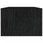 Preview: Couchtisch Schwarz 110x50x34 cm Massivholz Kiefer