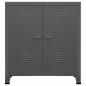 Preview: Aufbewahrungstruhe Industrial Anthrazit 90x40x100 cm Stahl