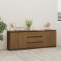 Preview: ARDEBO.de - Beistellschrank Honigbraun 180x36x65 cm Massivholz Kiefer