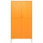 Preview: Kleiderschrank Senfgelb 90x50x180 cm Stahl   