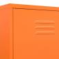 Preview: Kleiderschrank Orange 90x50x180 cm Stahl   