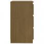 Preview: Nachtschrank Honigbraun 60x36x64 cm Massivholz Kiefer
