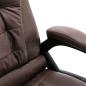 Preview: Bürostuhl mit Massagefunktion Dunkelbraun Wildleder-Optik