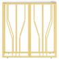 Preview: Konsolentisch Golden 70x30x70 cm Edelstahl und Glas