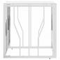 Preview: Couchtisch Silbern 50x50x50 cm Edelstahl und Glas