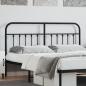 Preview: ARDEBO.de - Kopfteil Metall Schwarz 180 cm