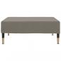 Preview: Fußhocker Hellgrau 78x56x32 cm Samt 