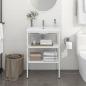 Preview: ARDEBO.de - Badezimmer Waschtischgestell Weiß 59x38x83 cm Eisen