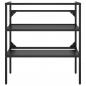 Preview: Badezimmer Waschtischgestell Schwarz 79x38x83 cm Eisen