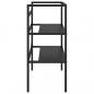 Preview: Badezimmer Waschtischgestell Schwarz 79x38x83 cm Eisen