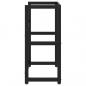 Preview: Badezimmer Waschtischgestell Schwarz 59x38x83 cm Eisen