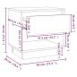 Preview: Nachttische 2 Stk. Sonoma-Eiche 45x34x44 cm Holzwerkstoff