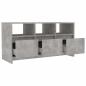 Preview: TV-Schrank Betongrau 102x37,5x52,5 cm Holzwerkstoff