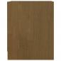 Preview: Nachttisch Honigbraun 35,5x33,5x41,5 cm Massivholz Kiefer