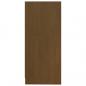 Preview: Beistellschrank Honigbraun 35,5x33,5x76 cm Massivholz Kiefer