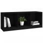 Preview: TV-Schrank Schwarz 104x33x41 cm Massivholz Kiefer