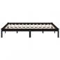 Preview: Massivholzbett Schwarz Kiefer 140x190 cm
