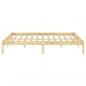 Preview: Massivholzbett Kiefernholz 200x200 cm