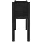 Preview: ARDEBO.de - Pflanzkübel 2 Stk. Schwarz 70x31x70 cm Massivholz Kiefer