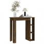 Preview: Bartisch mit Regal Räuchereiche 102x50x103,5 cm Holzwerkstoff