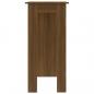Preview: Bartisch mit Regal Braun Eiche 102x50x103,5 cm Holzwerkstoff