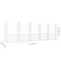 Preview: Gabionenkorb U-Form mit 6 Säulen Eisen 620x20x200 cm
