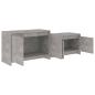 Preview: ARDEBO.de - TV-Schrank Betongrau 146,5x35x50 cm Holzwerkstoff