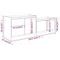 Preview: TV-Schrank Betongrau 146,5x35x50 cm Holzwerkstoff