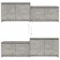 Preview: TV-Schrank Betongrau 146,5x35x50 cm Holzwerkstoff