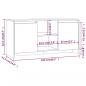 Preview: TV-Schrank Weiß 102x37,5x52,5 cm Holzwerkstoff