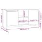 Preview: TV-Schrank Schwarz 102x37,5x52,5 cm Holzwerkstoff