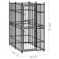 Preview: Outdoor-Hundezwinger Stahl 1,84 m² 