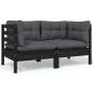 Preview: 5-tlg. Garten-Lounge-Set mit Kissen Massivholz Kiefer