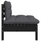 Preview: 7-tlg. Garten-Lounge-Set mit Kissen Massivholz Kiefer